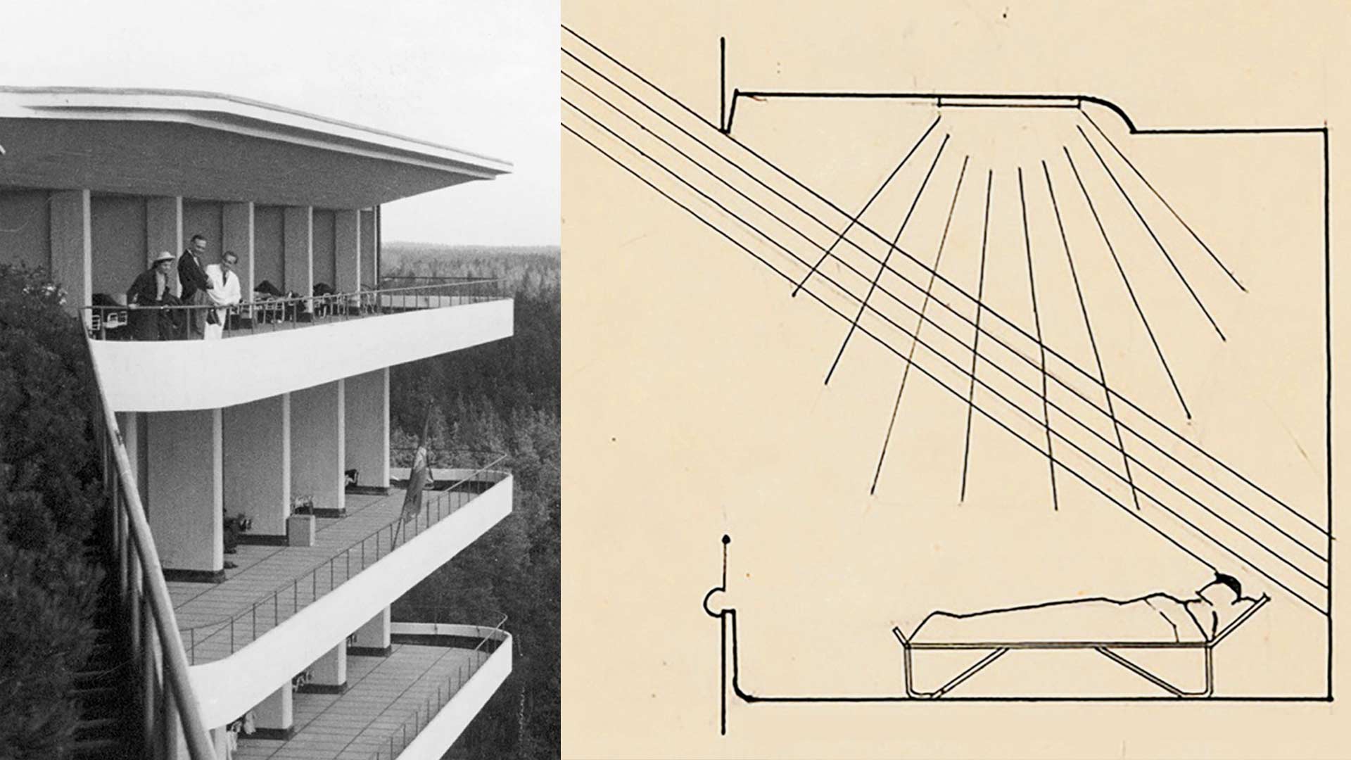 Le sanatorium de Paimio conçu par l'architecte finlandais Alvar Aalto