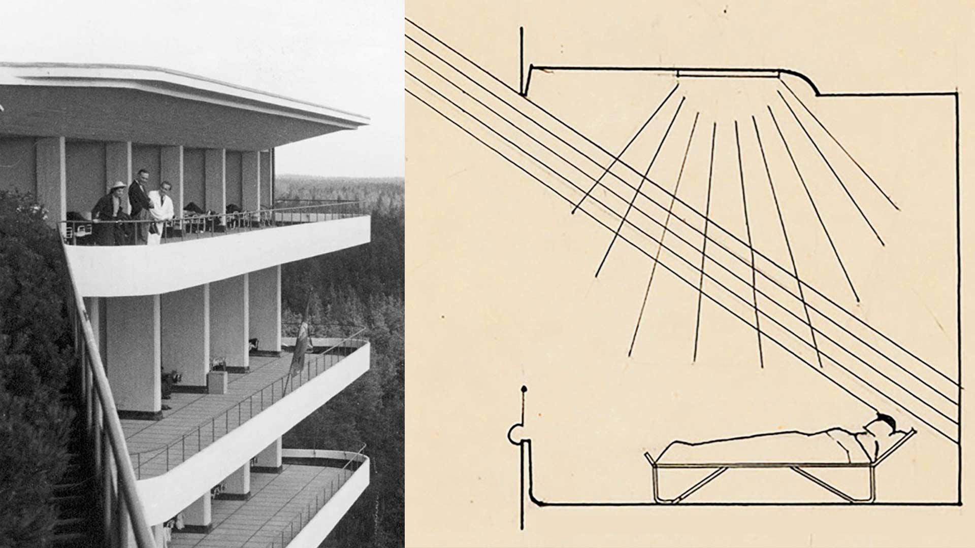 Paimio Sanatorium designed by Finnish architect Alvar Aalto