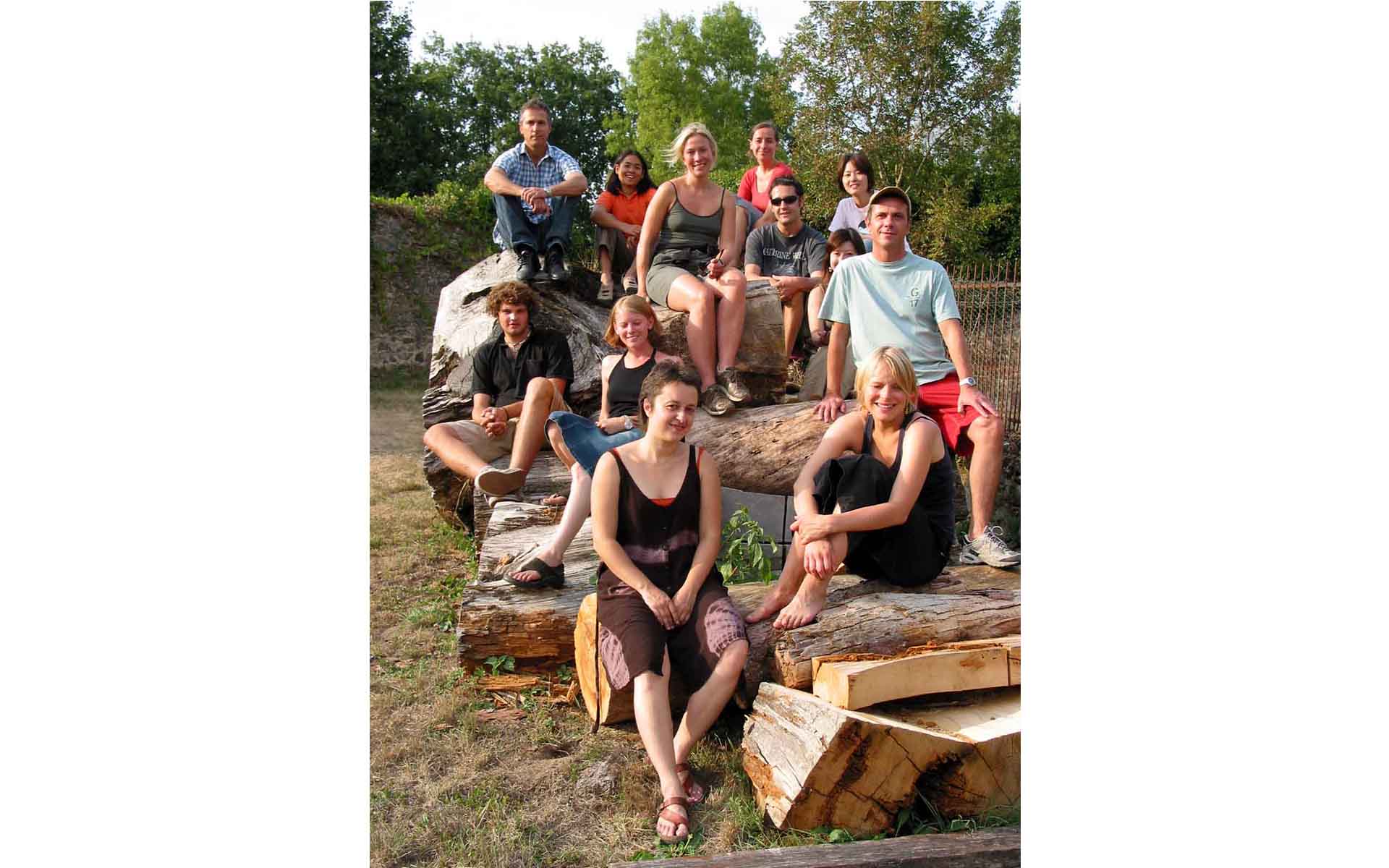 Fernando Campana with a group of participants at Domaine de Boisbuchet